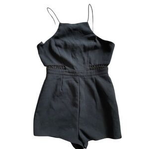 Missguided black romper 8
